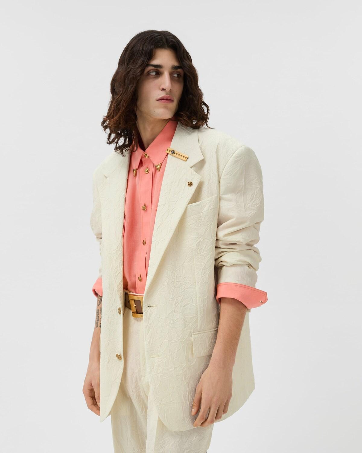 Wool Creased Blazer - Image 4