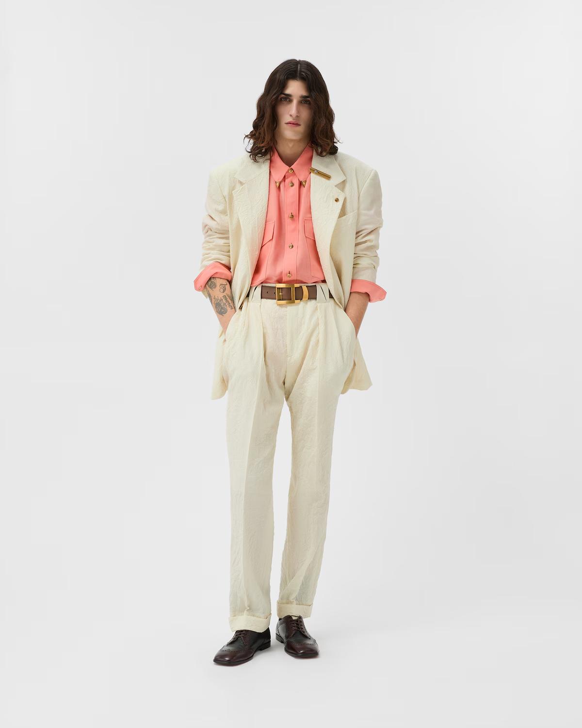 Wool Creased Blazer - Image 6