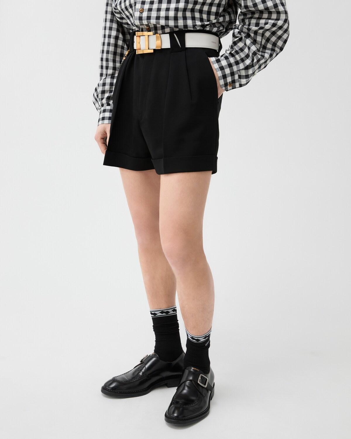 Stretch Wool Shorts - Image 4