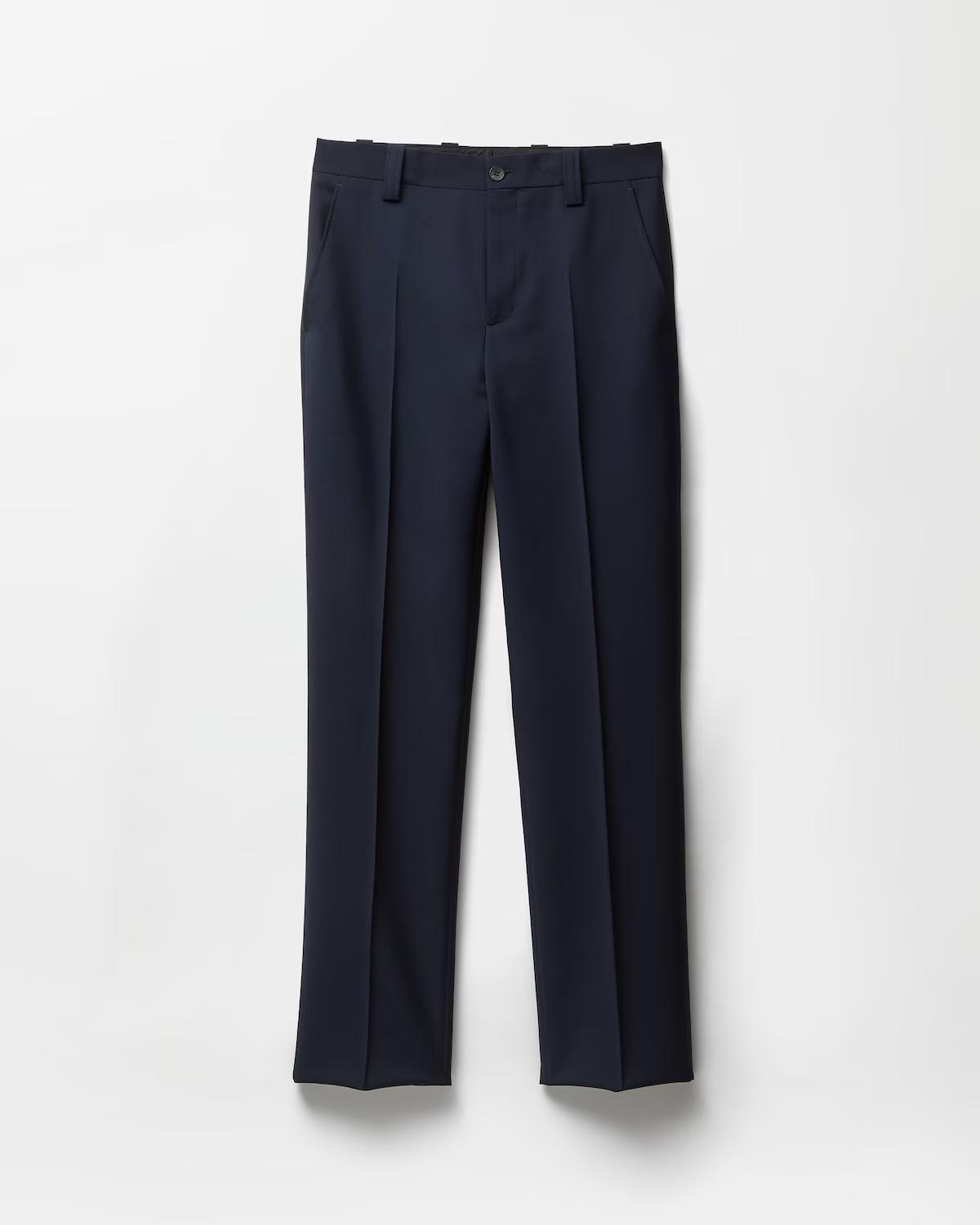 Wool-Mohair Slim Formal Pants