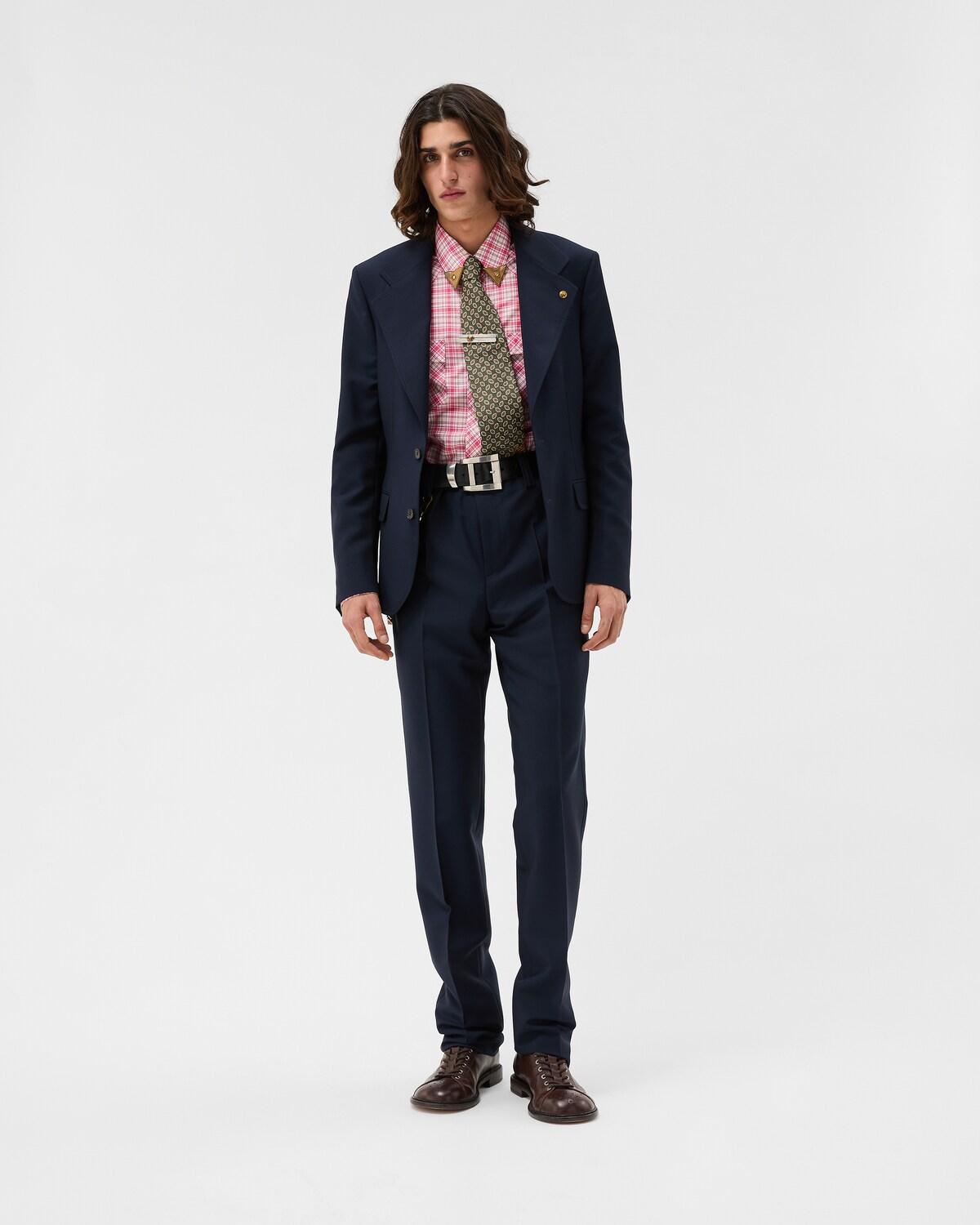 Wool-Mohair Slim Formal Pants - Image 2