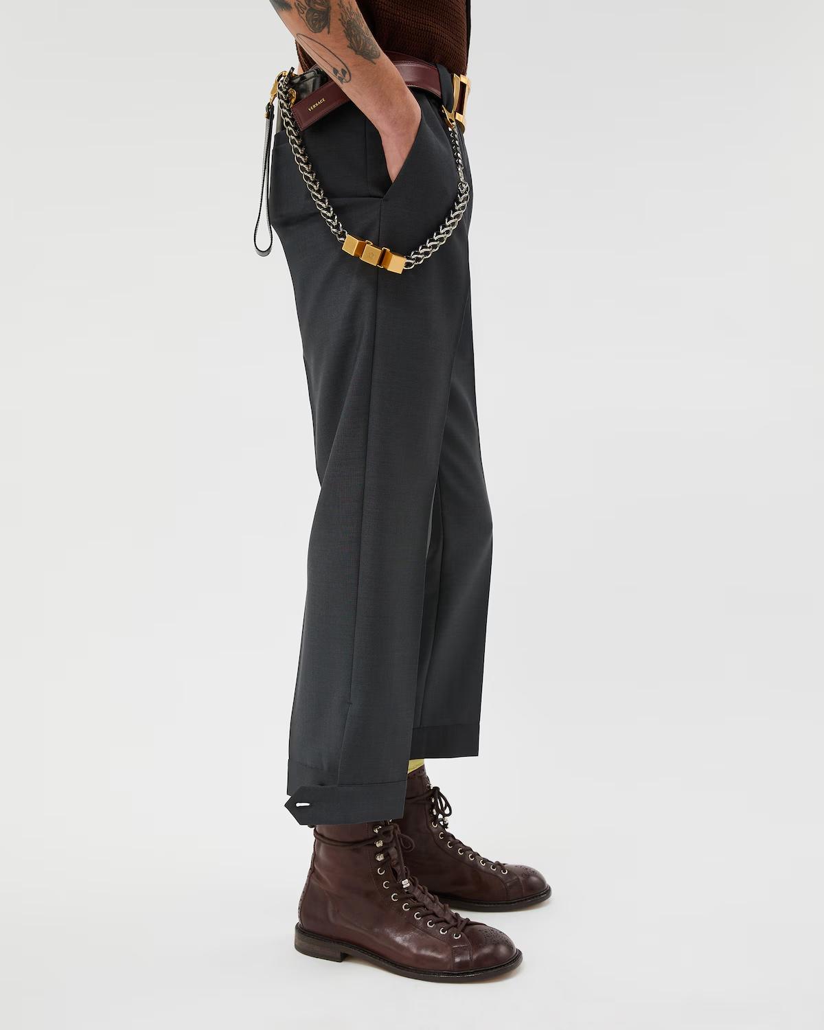 Wool-Mohair Regular Formal Pants - Image 4