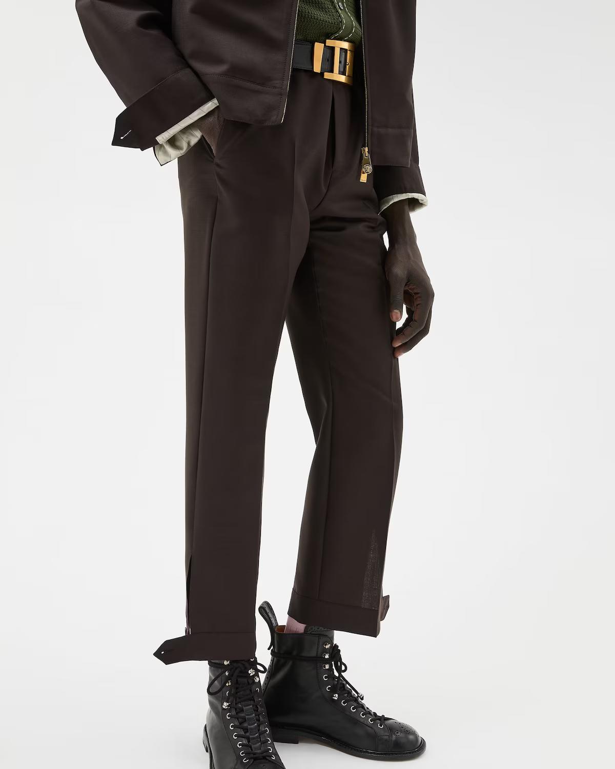 Wool-Mohair Regular Formal Pants - Image 4