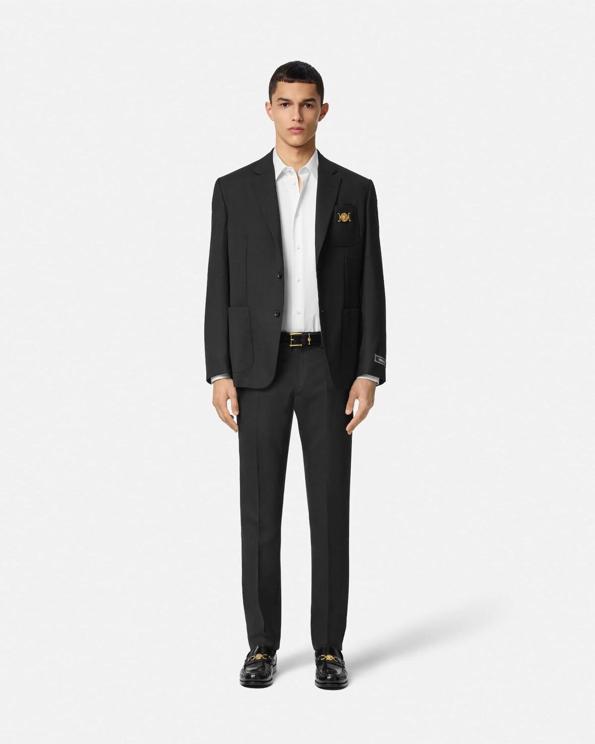 Wool Tapered Formal Pants - Image 2