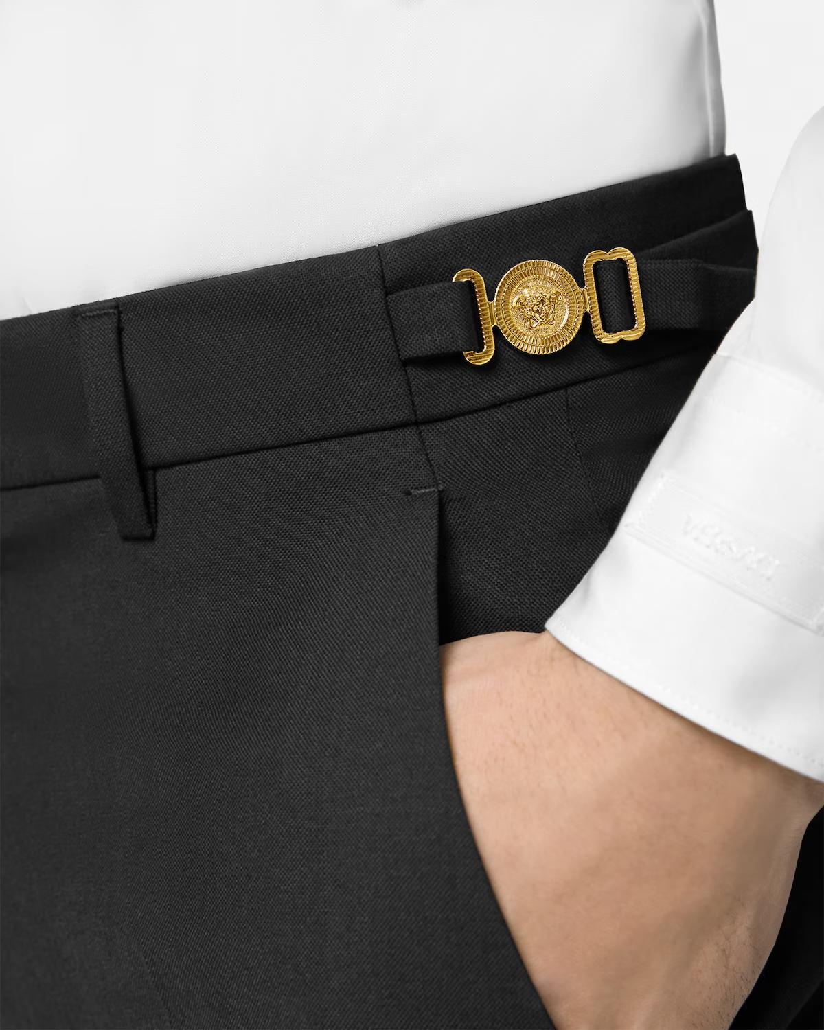 Wool Tapered Formal Pants - Image 3