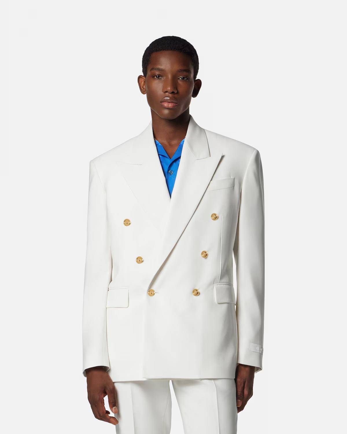 Wool Double-Breasted Blazer - Image 4