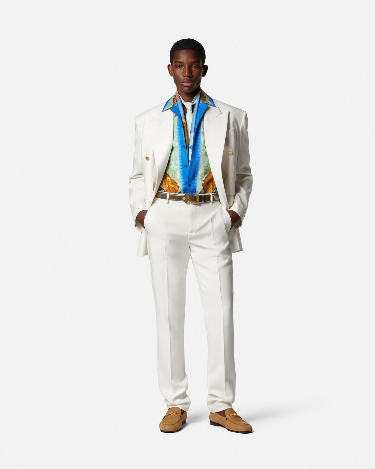 Wool Slim Formal Pants - Image 2