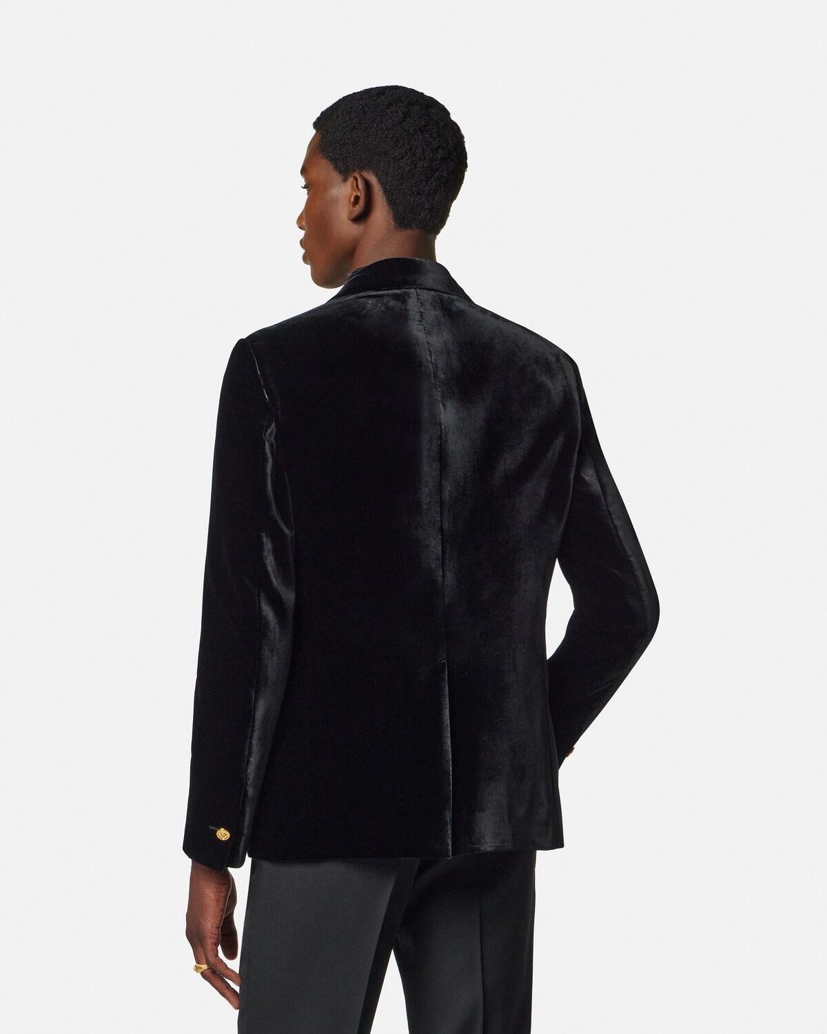 Velvet Single-Breasted Blazer - Image 5