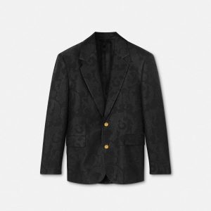 Jacquard Wool-Blend Blazer