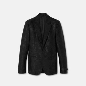 Jacquard Wool-Blend Blazer
