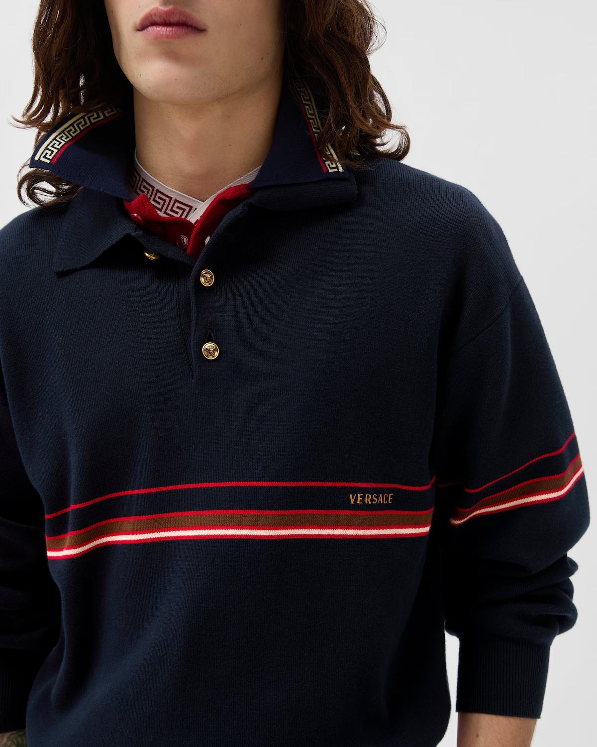 Embroidered-Logo Cotton Knit Polo - Image 5