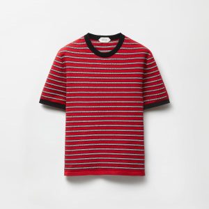 Jacquard Cotton-Blend Knit T-Shirt