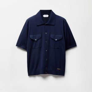 Embroidered Wool Knit Shirt