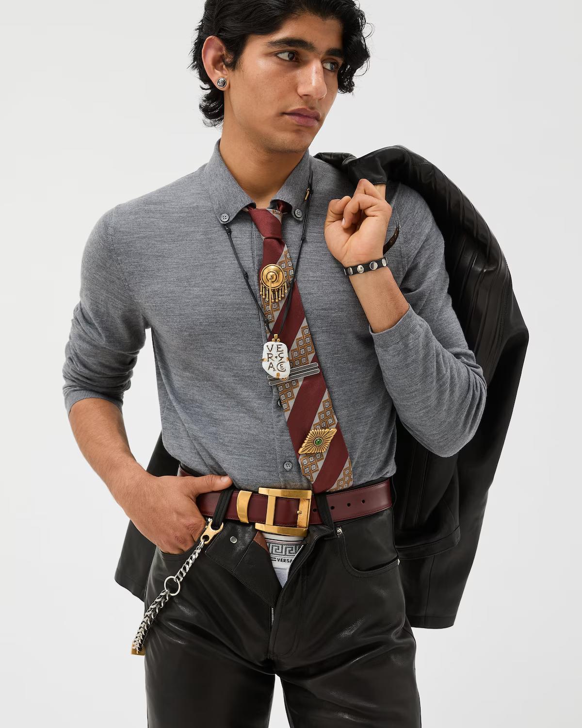 Embroidered Wool Knit Cardigan - Image 2