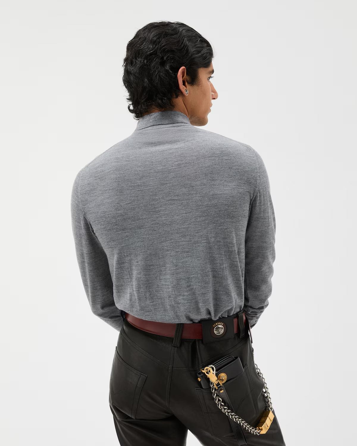 Embroidered Wool Knit Cardigan - Image 3