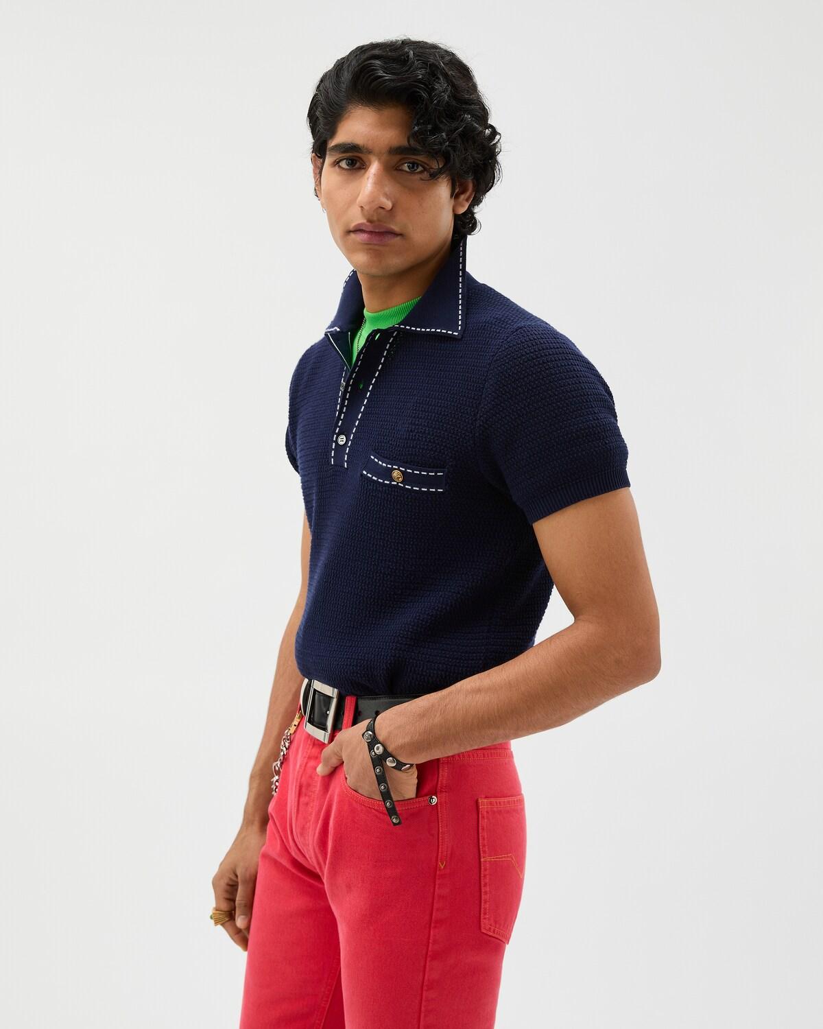 Cotton Knit Polo - Image 2