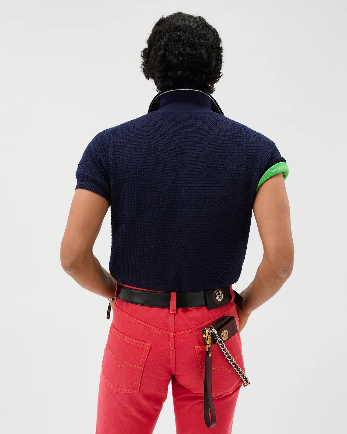 Cotton Knit Polo - Image 3