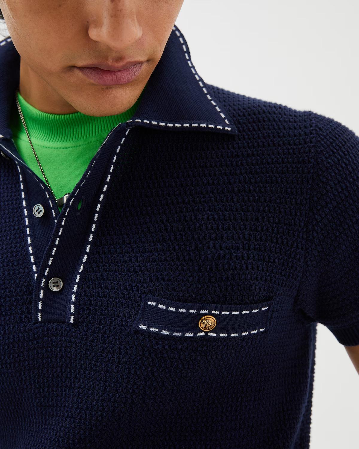 Cotton Knit Polo - Image 4