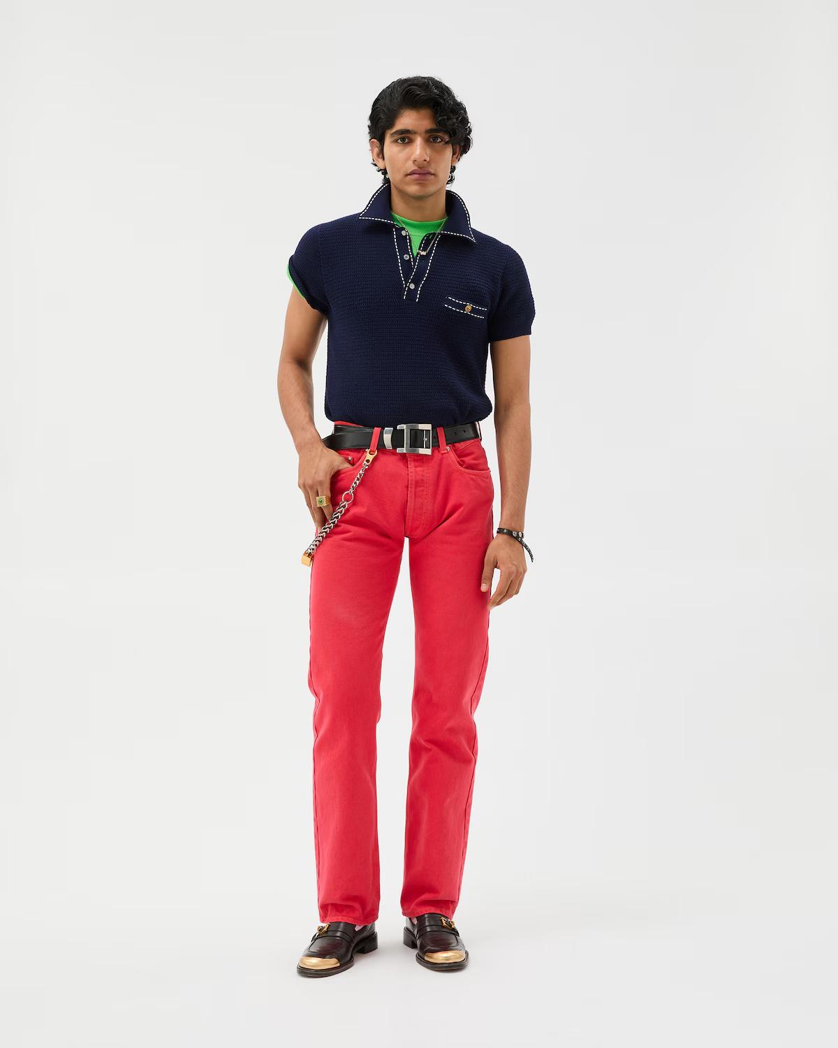 Cotton Knit Polo - Image 5