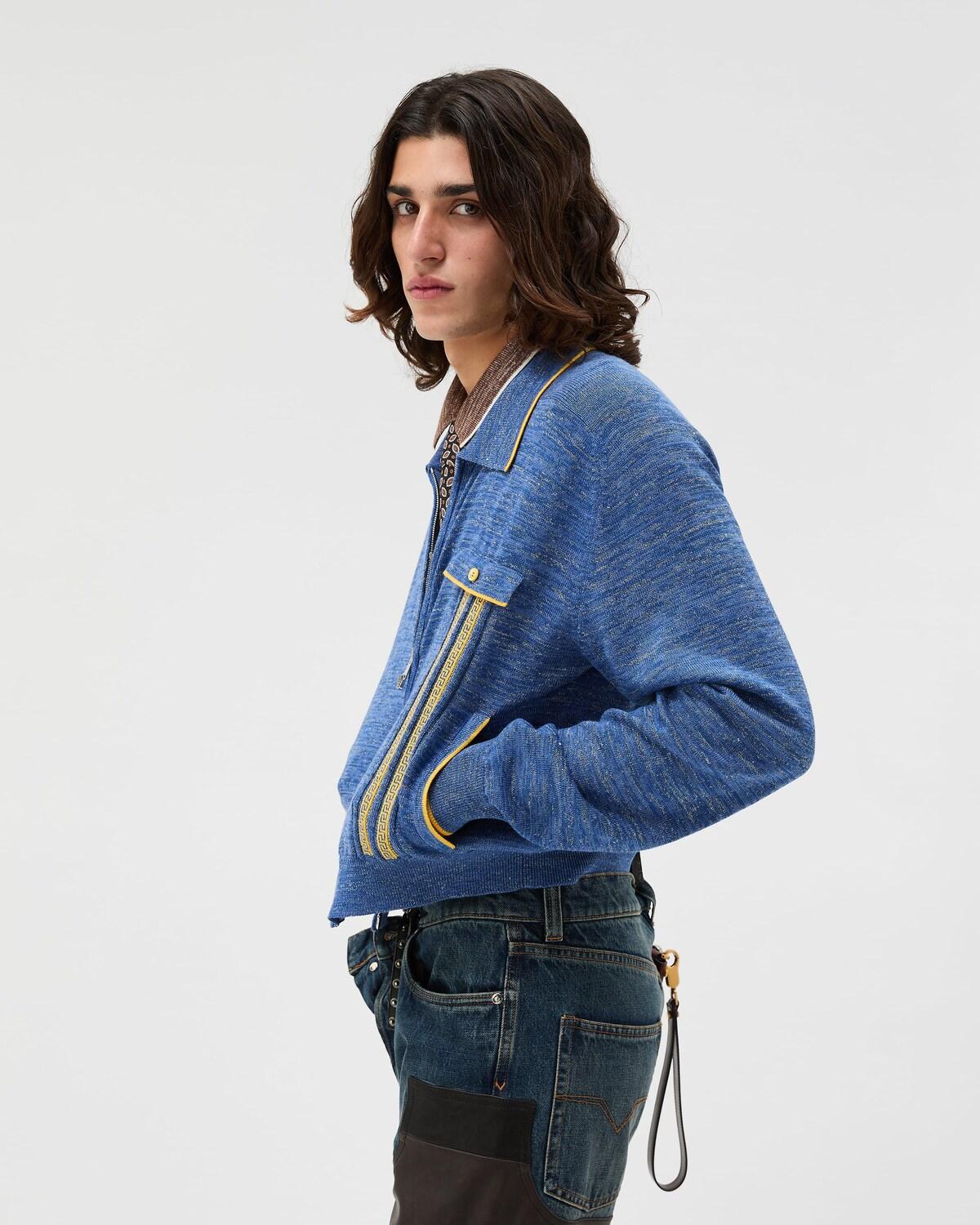 Moulin?? Jacquard Knit Zip Sweater - Image 4