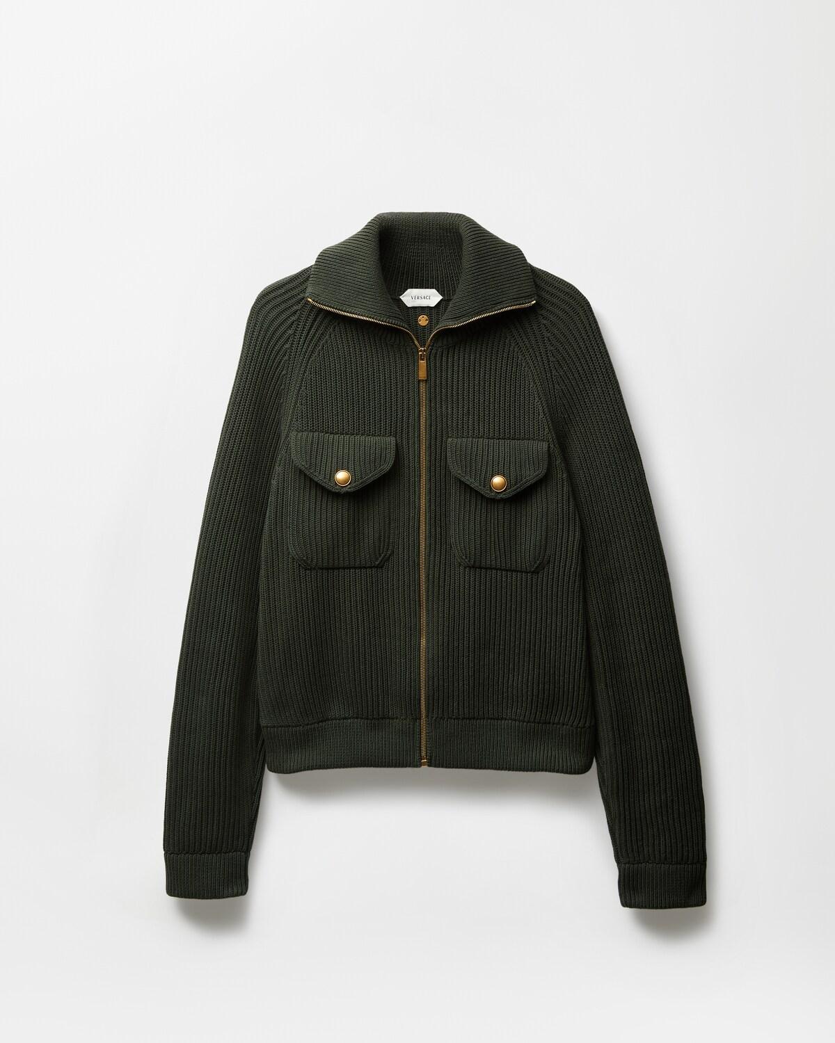 Wool Knit Zip Sweater
