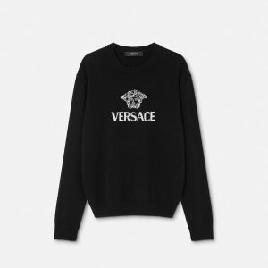 Intarsia Cashmere Knit Sweater
