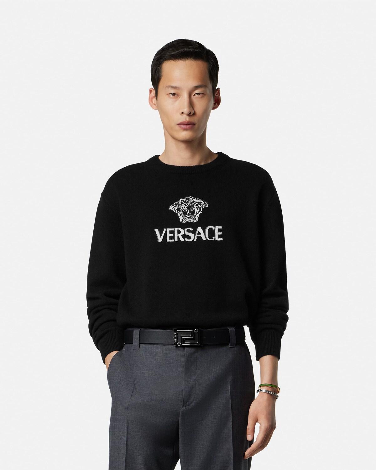 Intarsia Cashmere Knit Sweater - Image 2