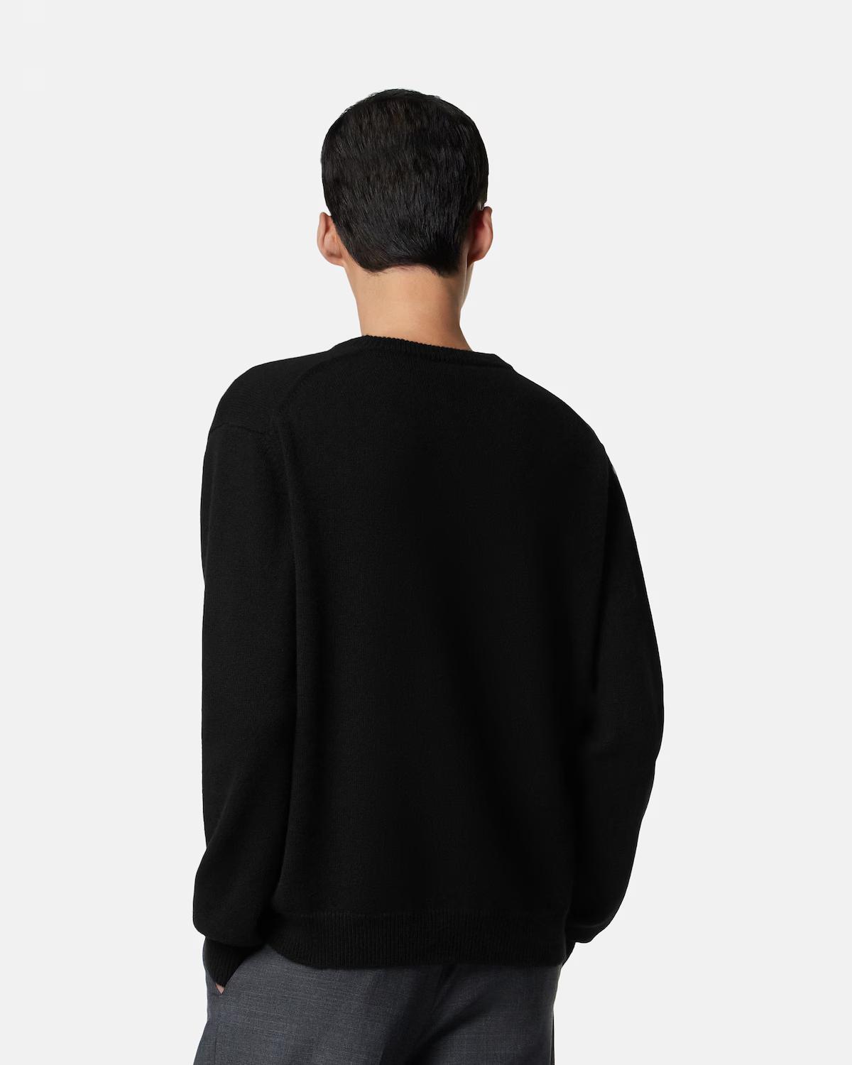 Intarsia Cashmere Knit Sweater - Image 3