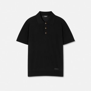 Silk-Cotton Knit Polo