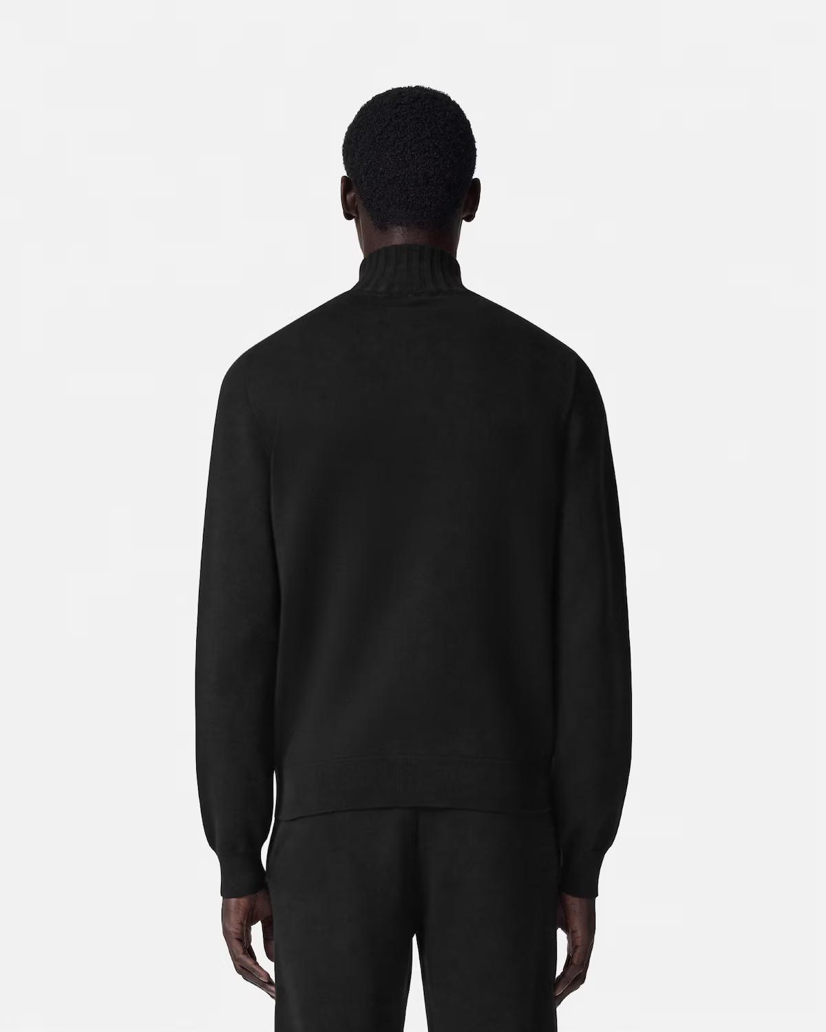 Cashmere-Cotton Knit Zip Sweater - Image 5