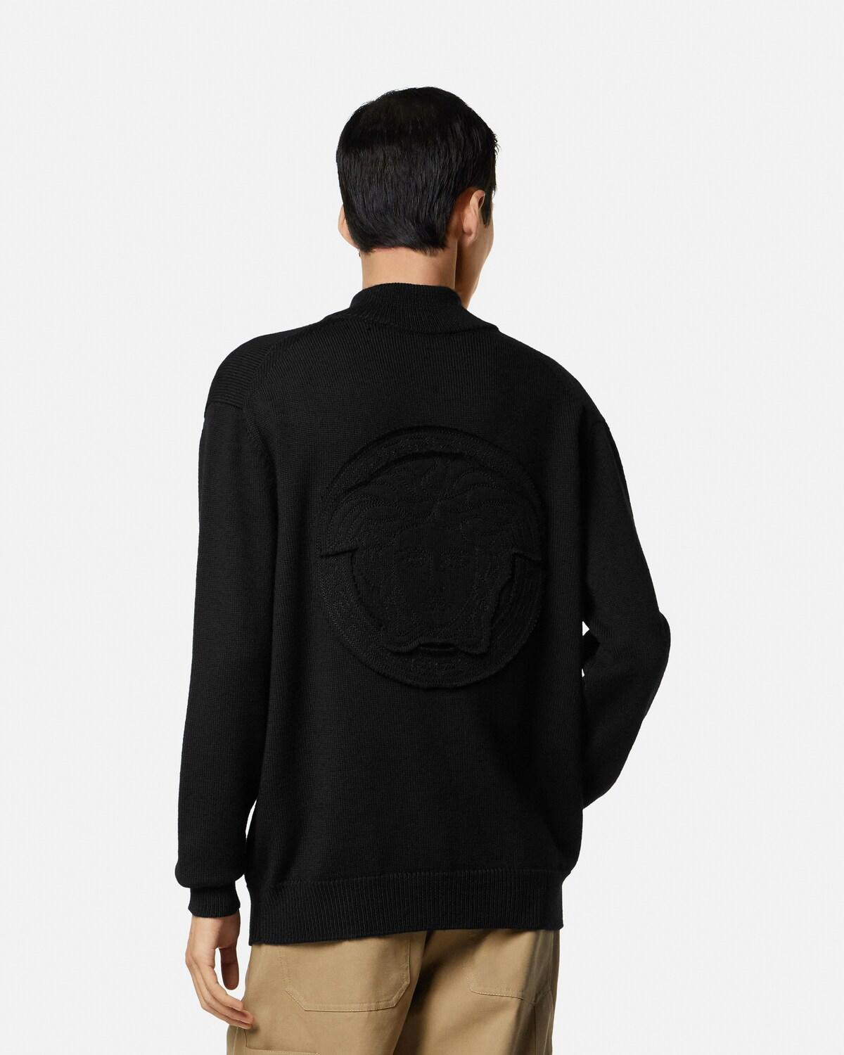 Wool-Blend Half-Zip Knit Sweater - Image 5