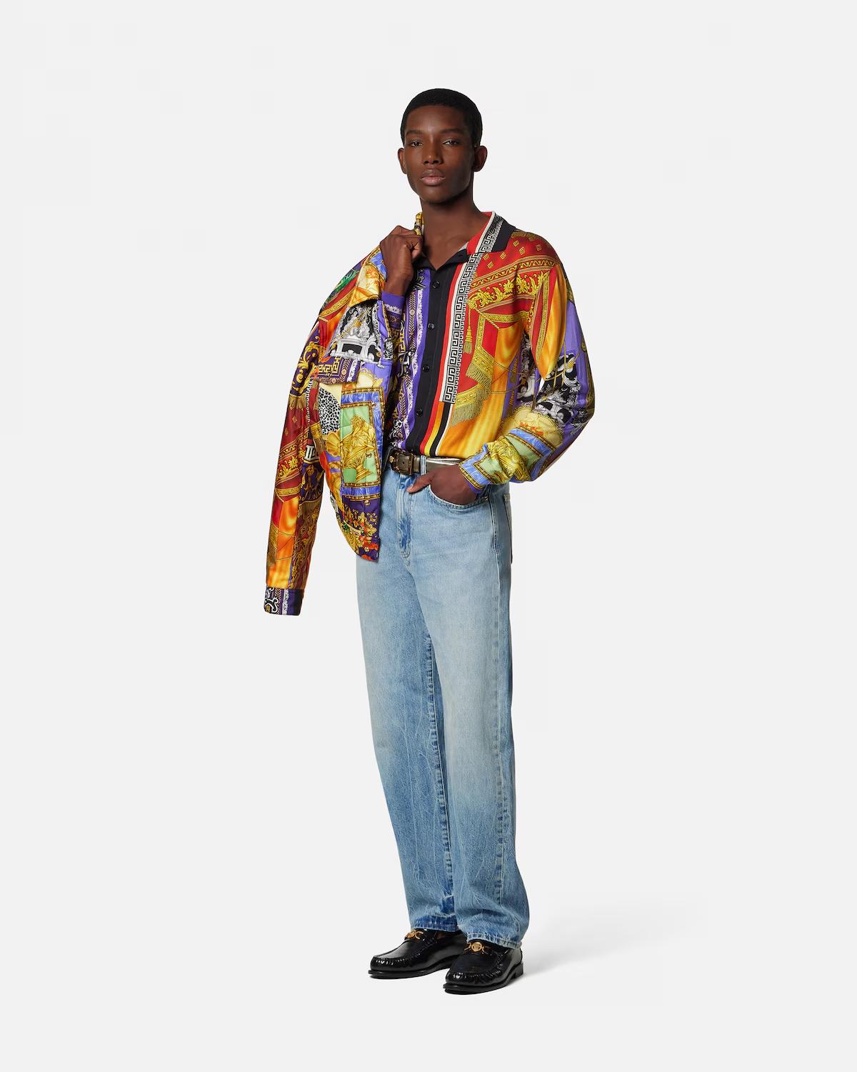 Printed Silk Knit Shirt - Image 2