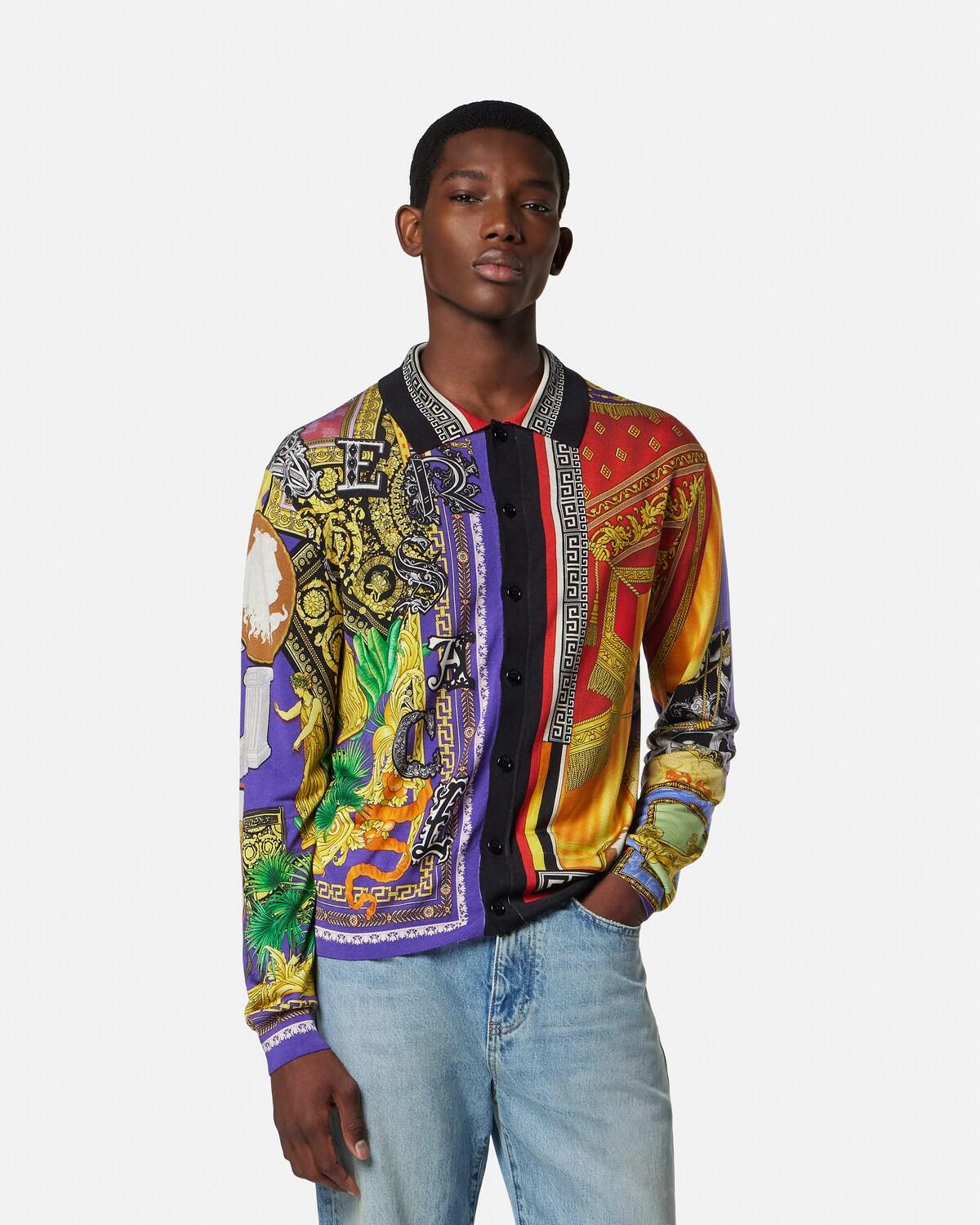Printed Silk Knit Shirt - Image 4