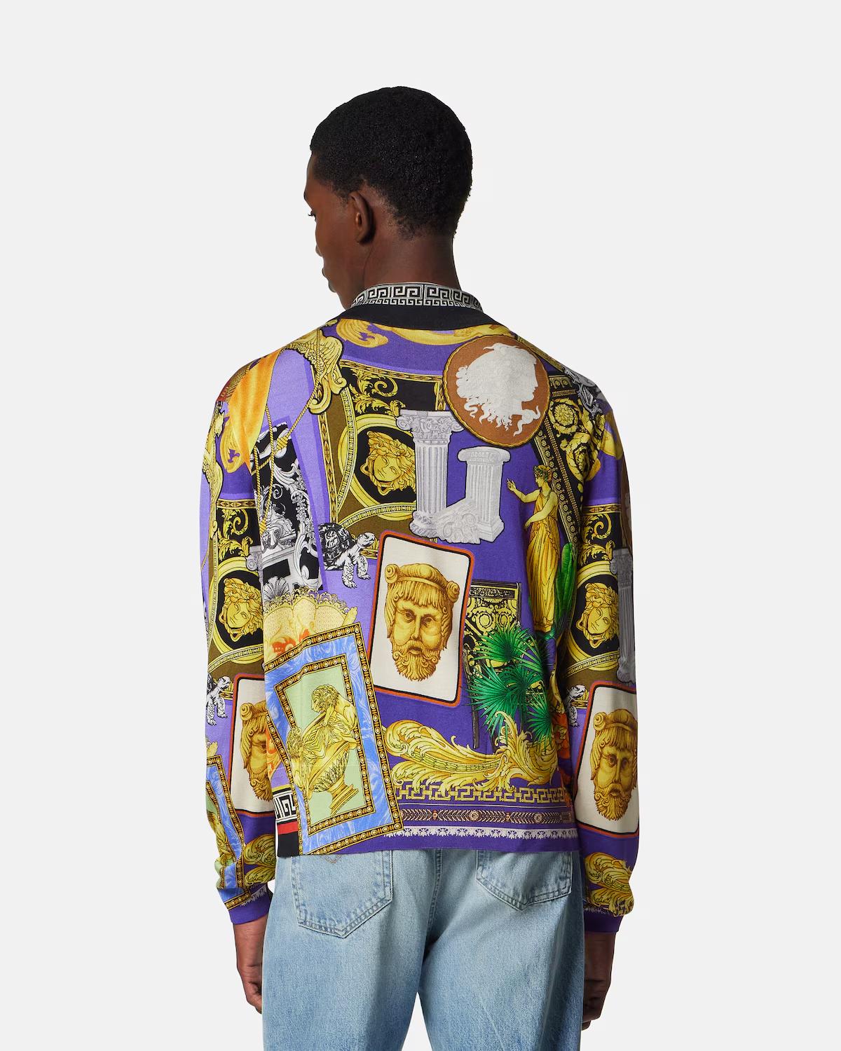 Printed Silk Knit Shirt - Image 5