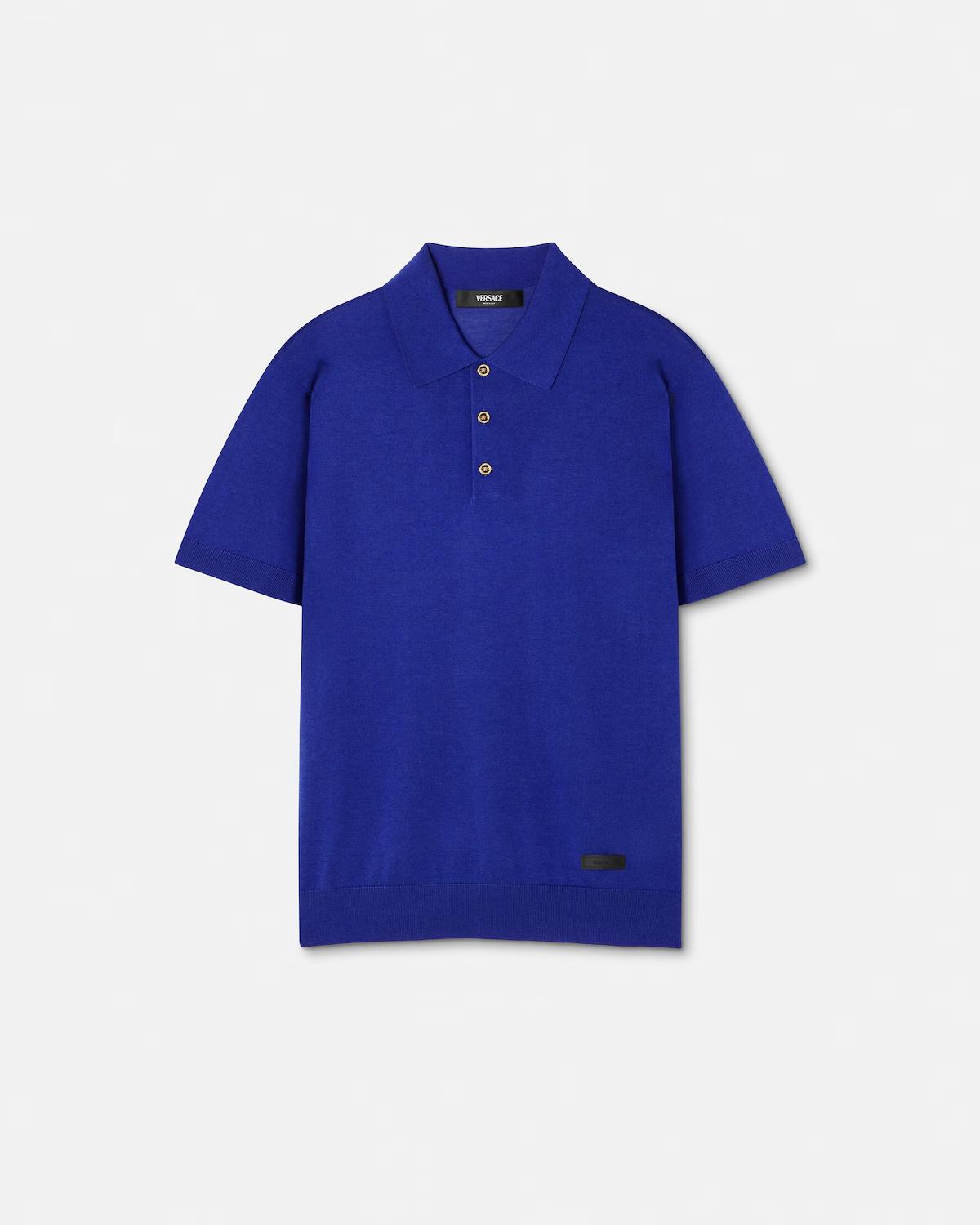 Silk-Cotton Knit Polo