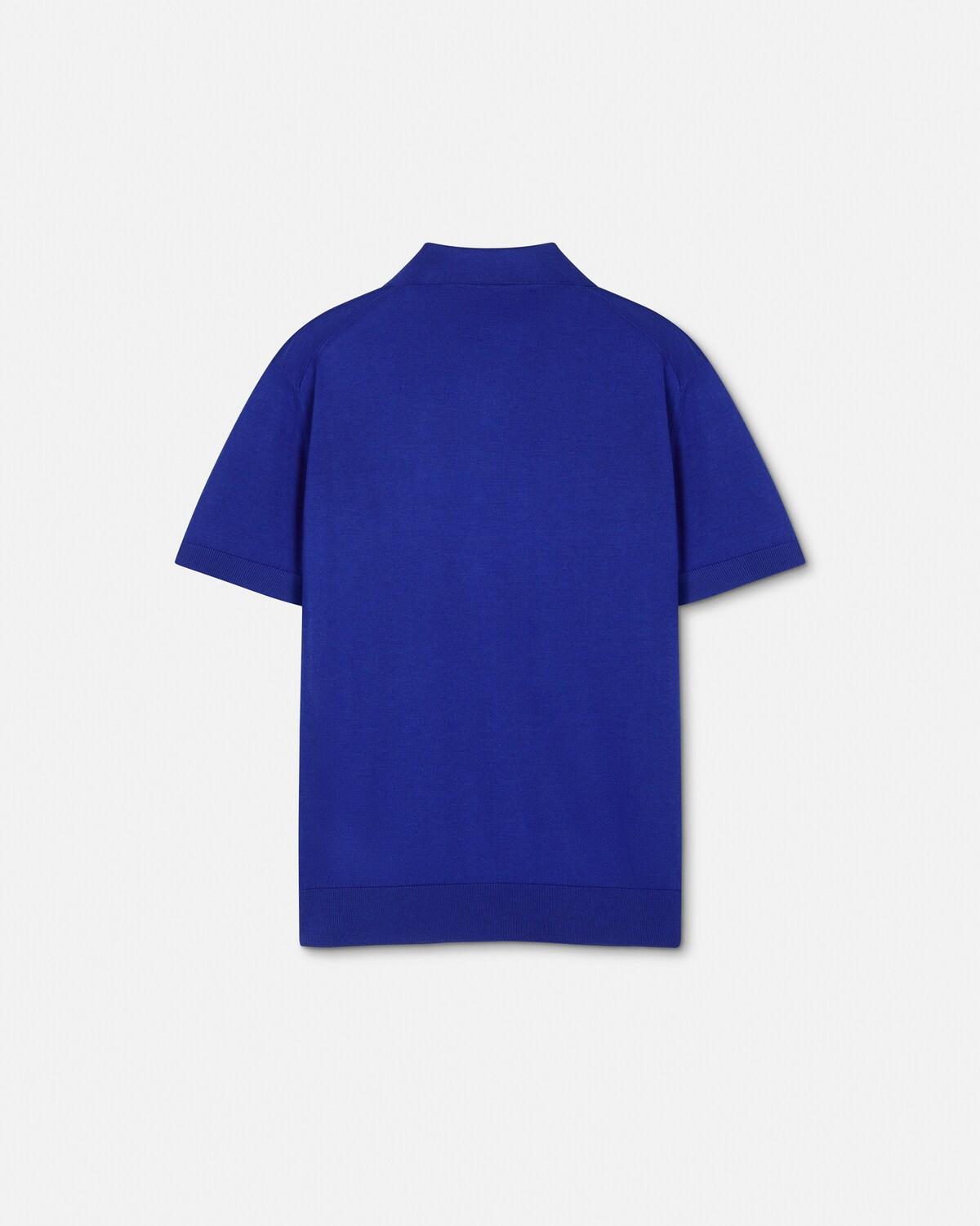 Silk-Cotton Knit Polo - Image 3