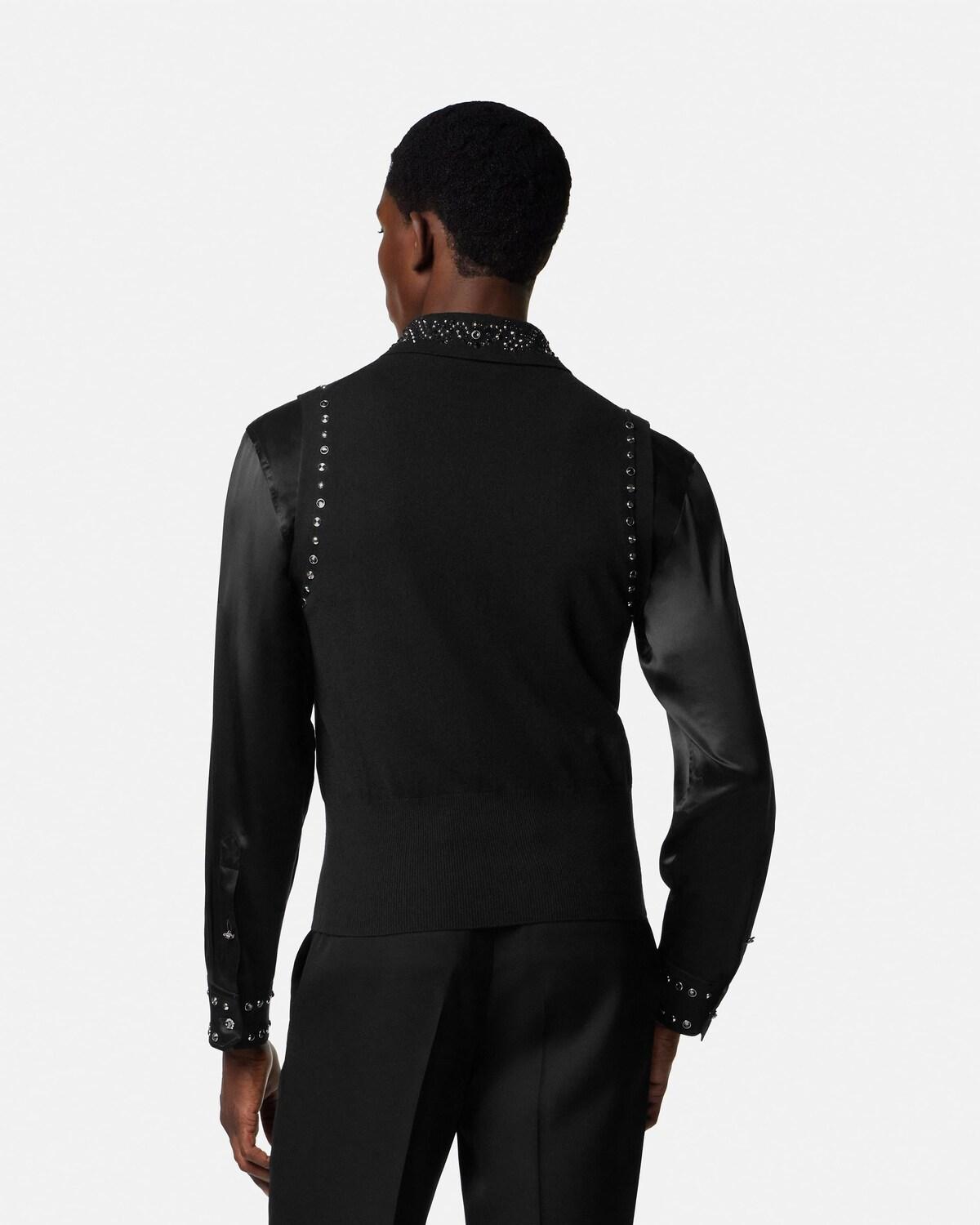 Embellished Cashmere-Blend Knit Vest - Image 5
