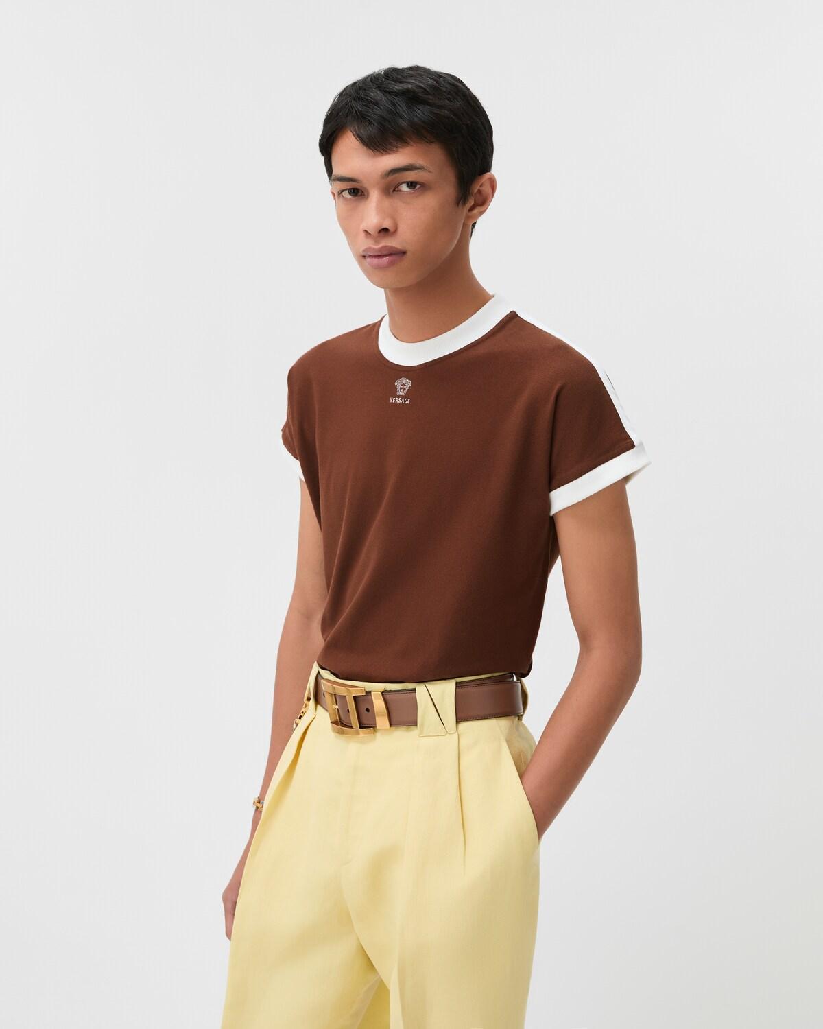 Embroidered-Logo Stretch Cotton-Jersey Slim T-Shirt - Image 4