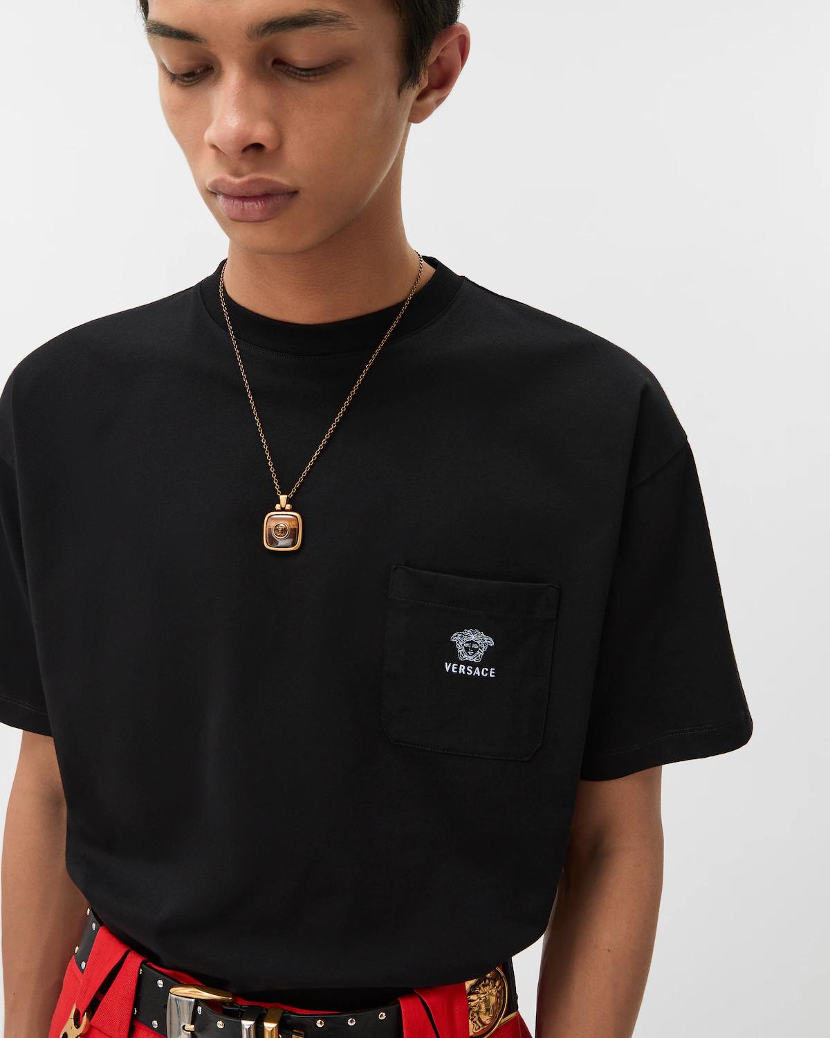 Embroidered Cotton-Jersey T-Shirt - Image 5