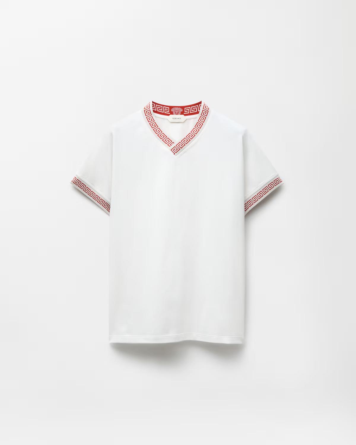 Jacquard Stretch Cotton-Jersey Slim T-Shirt