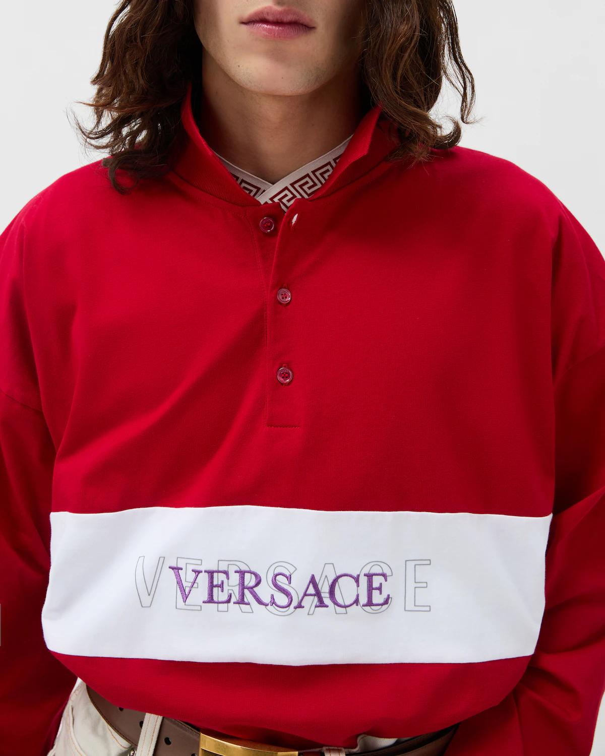 Embroidered-Logo Intarsia Cotton-Jersey Polo - Image 5
