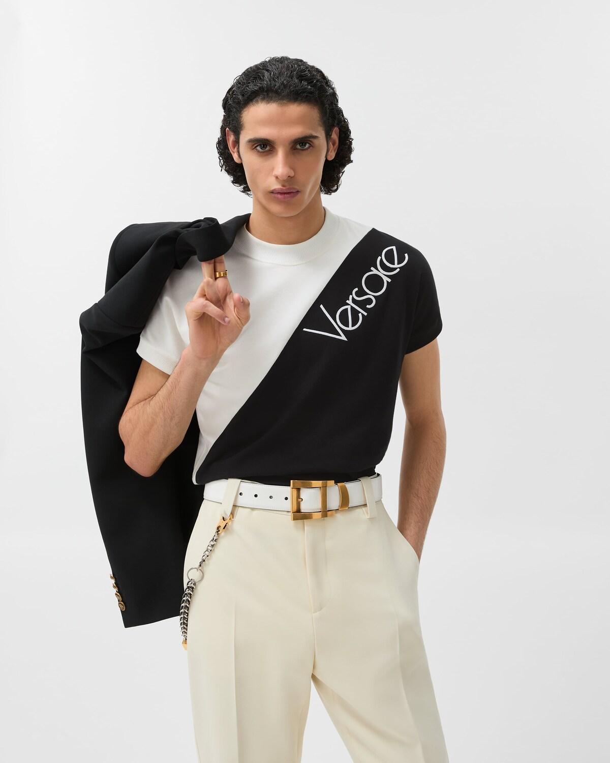 Embroidered-Logo Stretch Cotton-Jersey Slim T-Shirt - Image 2
