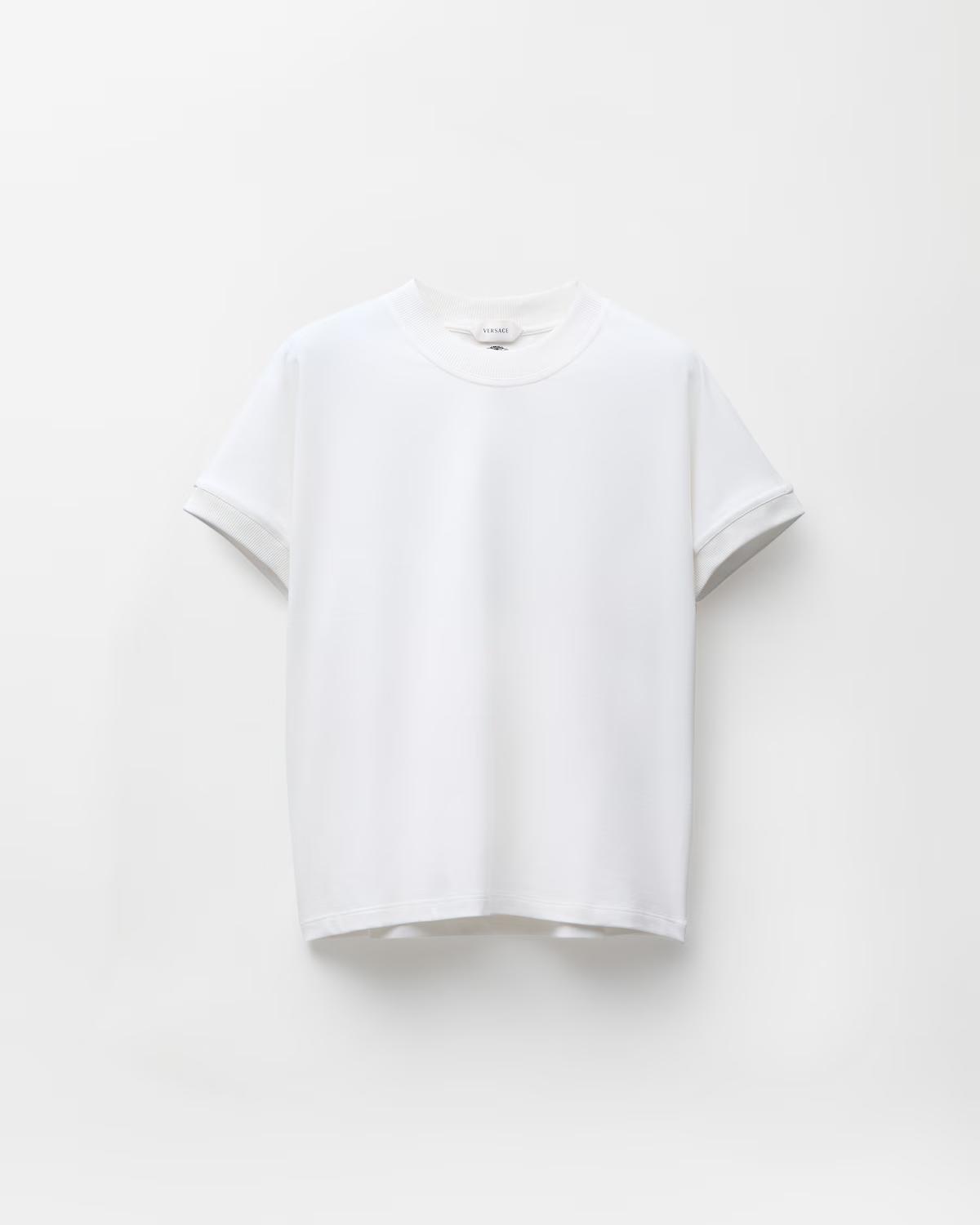Embroidered Stretch Cotton-Jersey T-Shirt