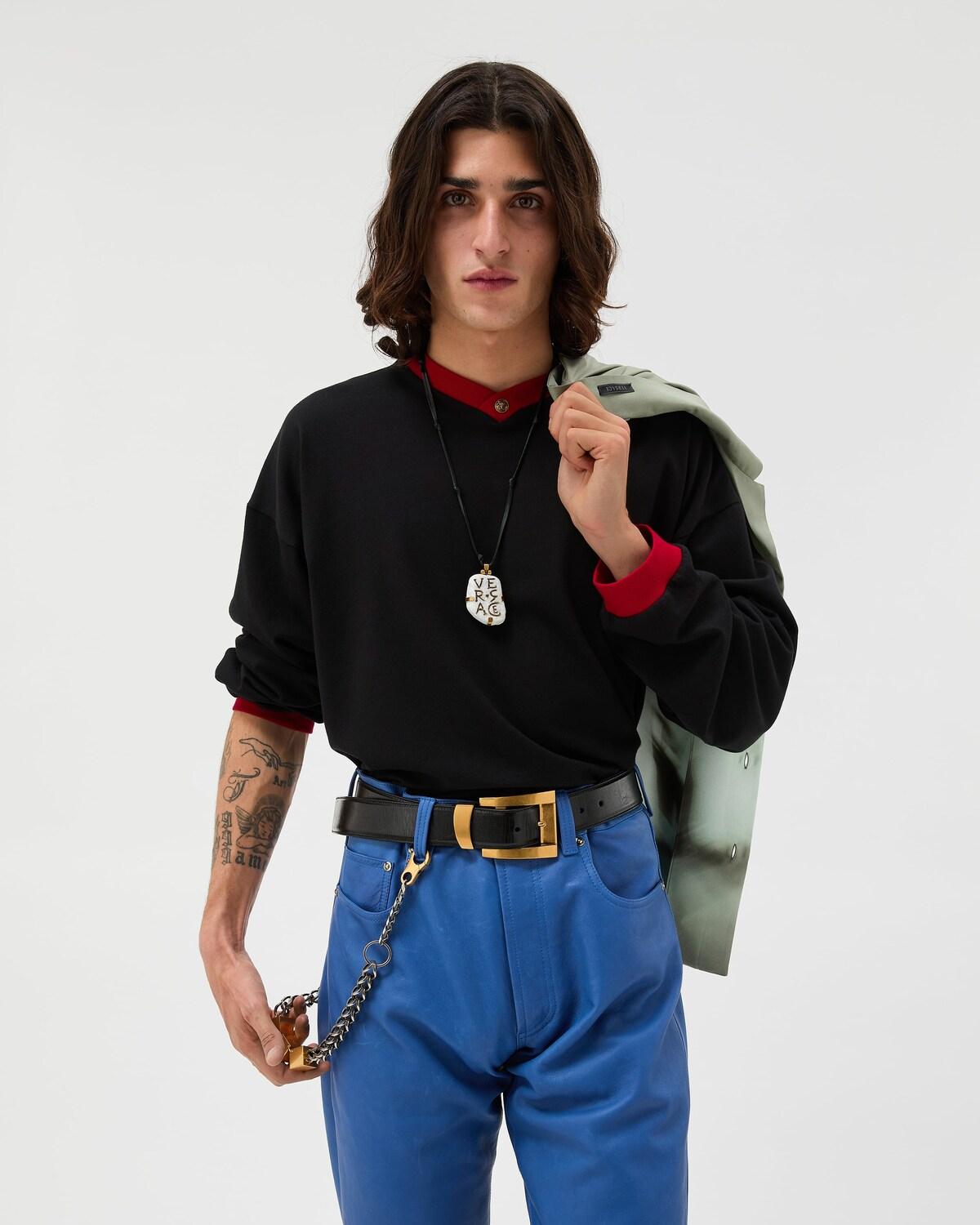 Stretch Cotton-Jersey Long-Sleeved T-Shirt - Image 2