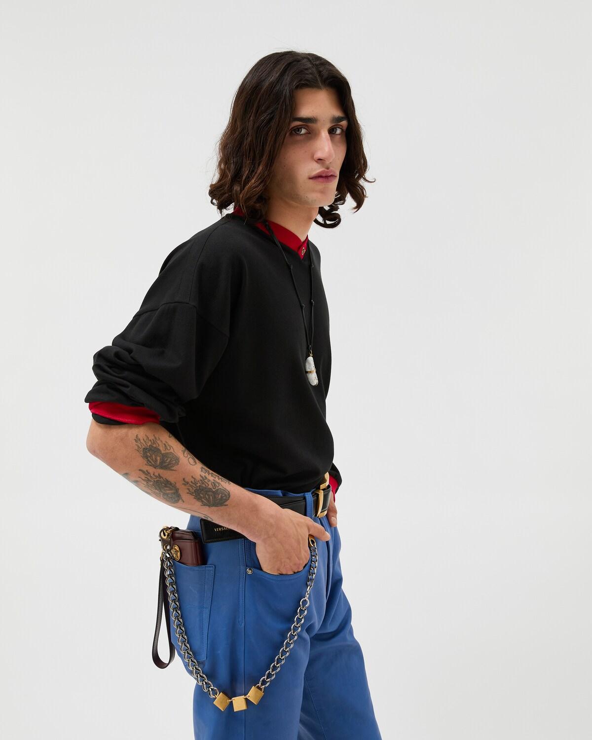 Stretch Cotton-Jersey Long-Sleeved T-Shirt - Image 4