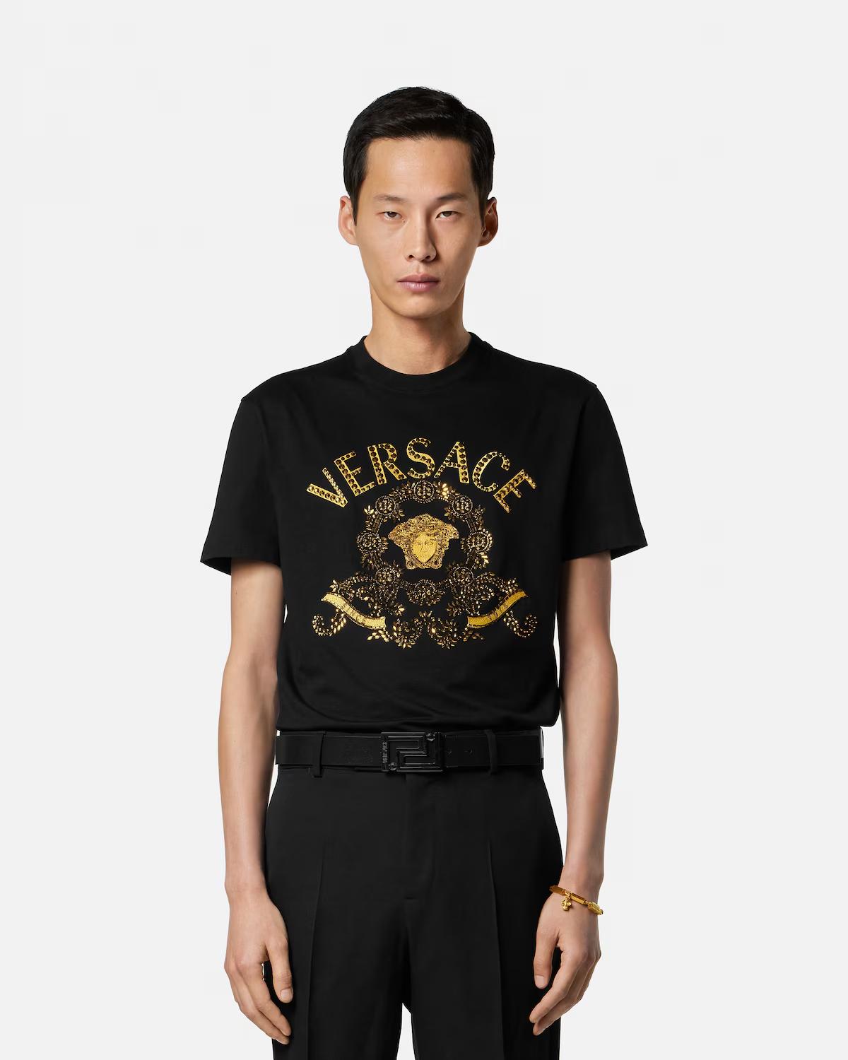 Embroidered Cotton-Jersey Slim T-Shirt - Image 2