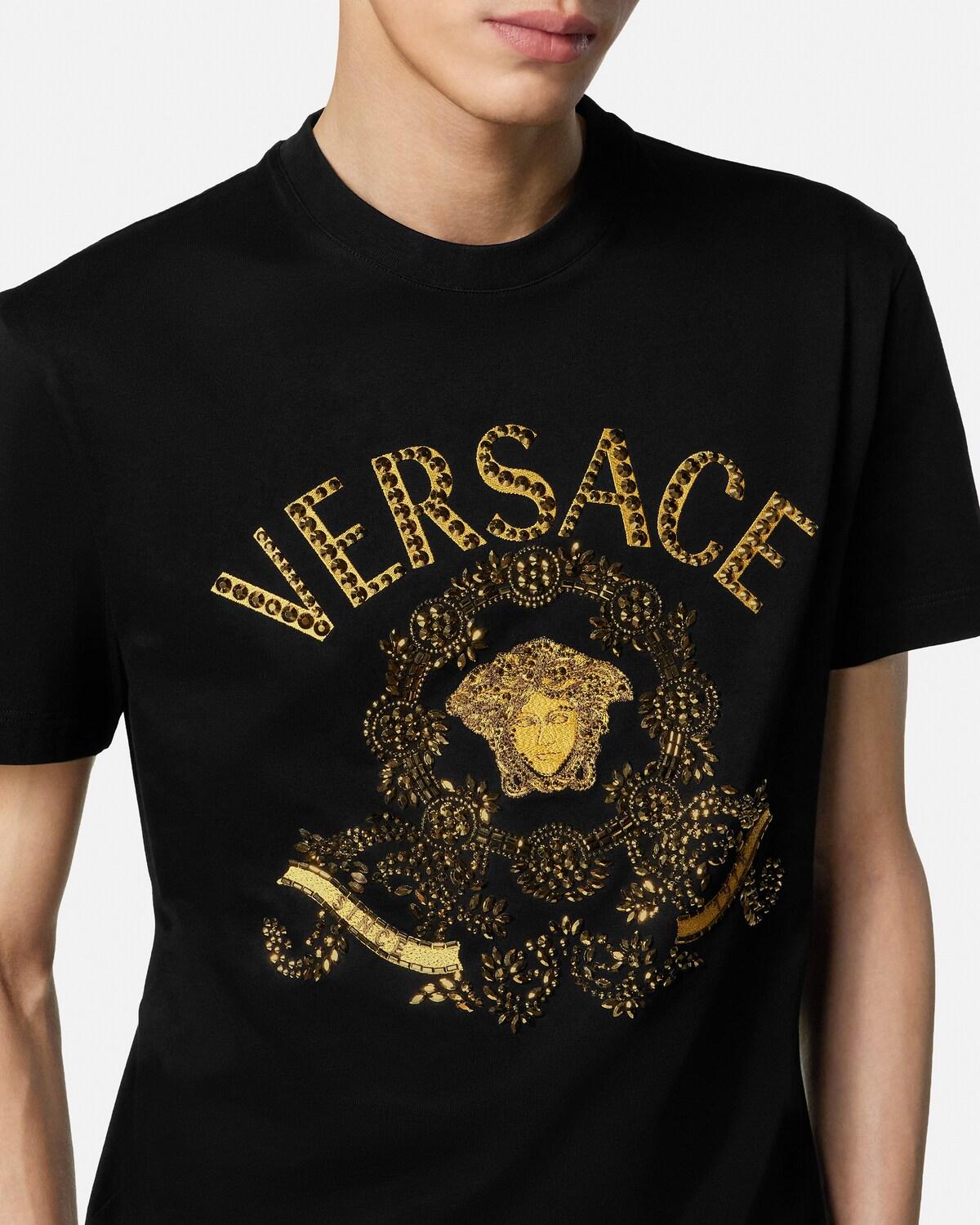 Embroidered Cotton-Jersey Slim T-Shirt - Image 4
