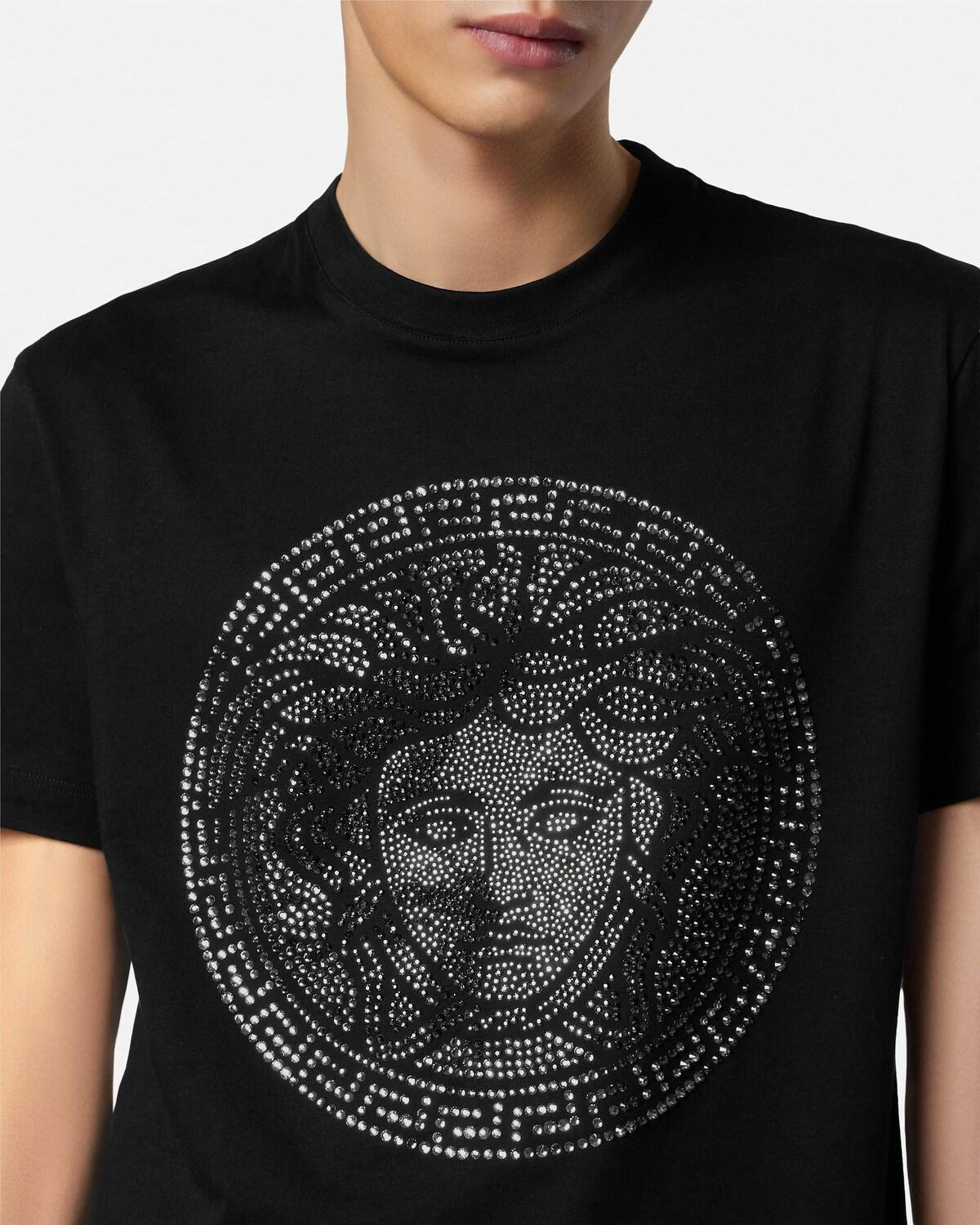 Embellished Cotton-Jersey Slim T-Shirt - Image 4