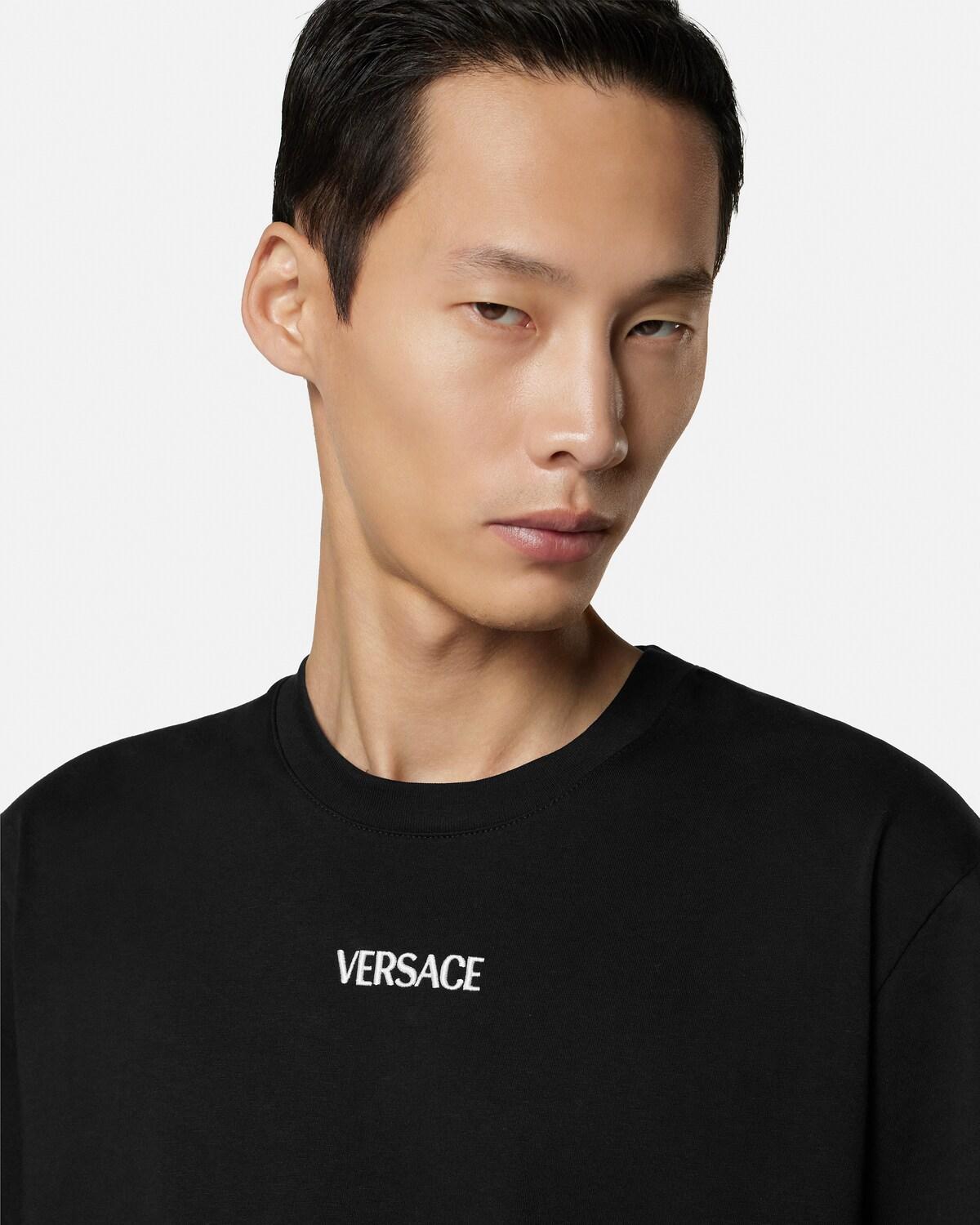 Embroidered Cotton-Jersey Slim T-Shirt - Image 4