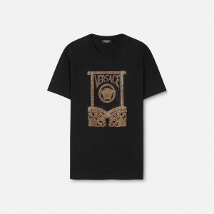 Embellished Cotton-Jersey T-Shirt